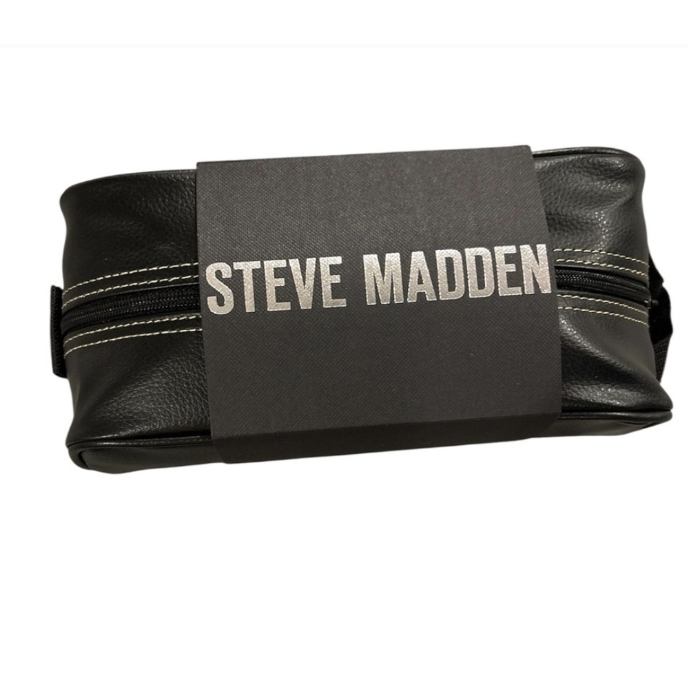 NWT Steve Madden Black Toiletry Bag for Men